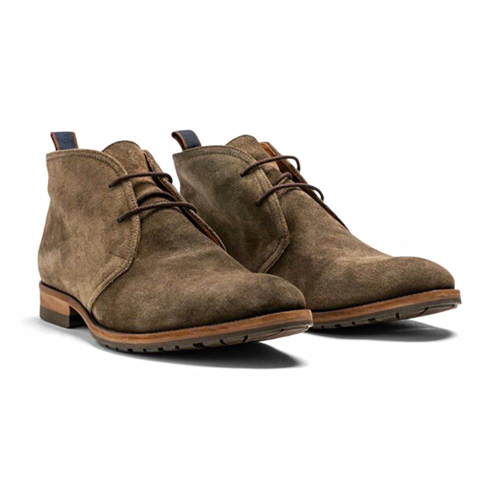 Rodd & Gunn Men's Taupe Leather Chukka Ankle Boots Lace-Up US 11